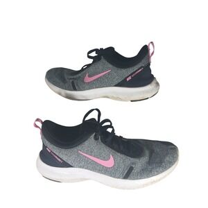 Nike Flex Experience Run 8 Womens 10 Grey Black Pink Running Shoes AJ5908-003